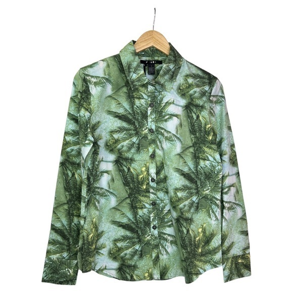 KSUBI NWT MEN’S PARADISE BUTTON DOWN LONG SLEEVE SHIRT SZ L - Picture 1 of 5